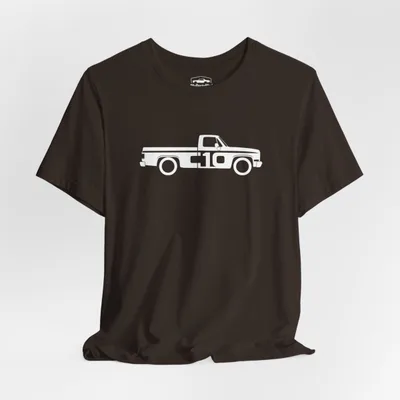 1987 Chevy C10 Squarebody Truck Calligram T-Shirt