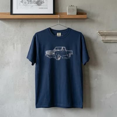 1980 Chevy C10 Pickup Truck Premium T-shirt | Vintage Classic Truck Tee