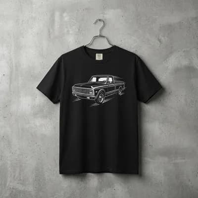 1972 Chevy C10 Nightspeed Truck Premium T-shirt | Classic C10 Tee